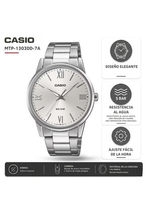 Reloj Hombre Casio Modelo MTP-1303DD-7A Diseño Elegante