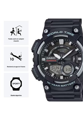 Reloj Casio Modelo AEQ-110W-1A Diseño Deportivo