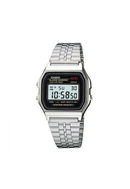 Reloj Para Unisex Casio Vintage Casual A-159Wa-1 Plateado