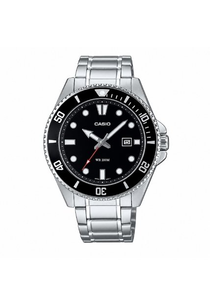 Reloj Casio Modelo Mdv-107d-1a1vdf Plateado Hombre