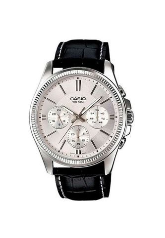Reloj Casio MTP-1375L-7A Cronografo 100% Original-plateado Casio