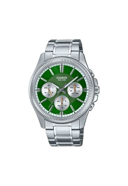 Reloj Casio Modelo MTP-1375D-3AV Plateado Hombre