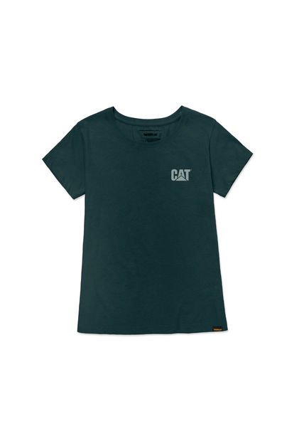 Camiseta Mujer CAT LOGO TEE Negro CAT