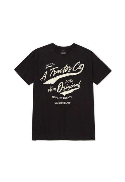 Camiseta Hombre CAT HISTORIC TRADITIONS Negro CAT