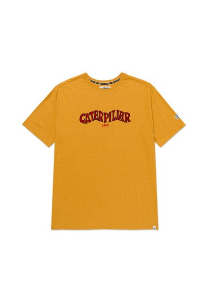 Camiseta Hombre CAT HERITAGE 1925 GRAPHI Amarillo CAT