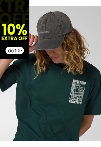 Gorra Hombre CAT 6 PANEL WASHED UNSTR Negro CAT CAT