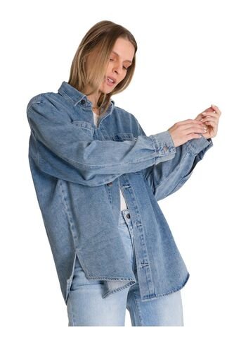 Chaqueta Mujer CAT OVERSIZED DENIM SHIR Azul CAT CAT
