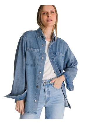 Chaqueta Mujer CAT OVERSIZED DENIM SHIR Azul CAT