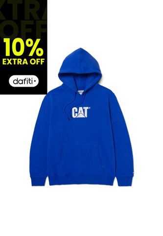 Buzo Hombre Cat Fleece Cat Logo Pull Azul CAT CAT