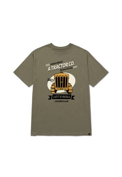 Camiseta Hombre CAT HISTORIC TRADITION G Verde CAT