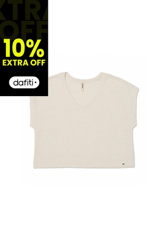 Chaleco Mujer Cat Slub Knit Deep V-Nec Gris CAT CAT