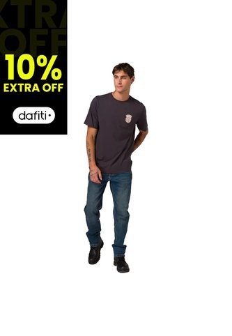 Camiseta CAT Hombre WESTERN GRPAHIC TEE Gris CAT CAT