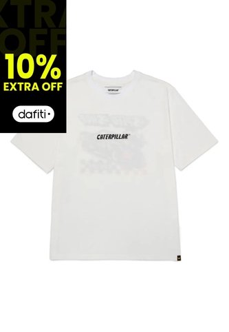 Camiseta CAT Hombre MOTO GRAPHIC TEE 4 Blanco CAT CAT