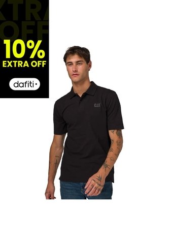 Camisa Polo CAT Hombre CAT LOGO PIQUE POLO Negro CAT CAT