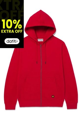 Buzo CAT Hombre FLEECE CAT PATCH FUL Rojo CAT CAT