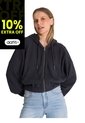 Buzo Mujer CAT WAFFLE-KNIT CROPPED Negro CAT de CAT