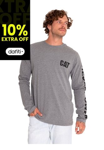 Camiseta Hombre CAT DIESEL POWER L/S TEE Gris CAT CAT