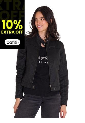 Chaqueta Mujer CAT W WAXED MOTO JACKET Negro CAT CAT