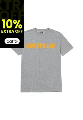Camiseta Hombre CAT CATERPILLAR LOGO TEE Gris 2 CAT CAT