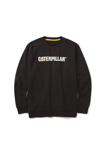 Buzo CAT Hombre MIDWEIGHT CREWNECK Negro CAT