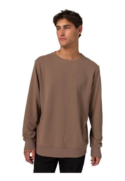 Buzo CAT Hombre FRENCH TERRY CW NECK Gris CAT
