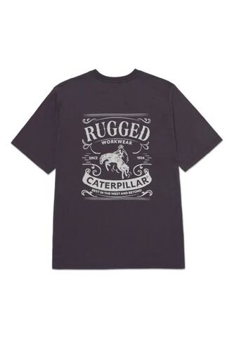 Camiseta CAT Hombre WESTERN GRAPHIC TEE Gris CAT CAT
