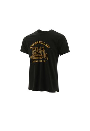 CAMISETA HOMBRE CAT VINTAGE TRACK TEE NEGRO 2511294-MLG CAT