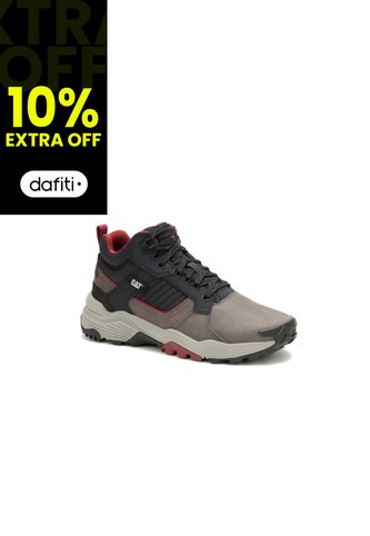Bota Hombre Cat Grapple Leather Mid Gris CAT CAT