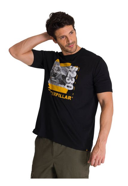 Camiseta Hombre CAT EVERYDAY WORKWEAR GR Negro CAT