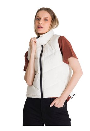 Chaleco Mujer CAT CROPPED PUFFER VEST Vainilla CAT