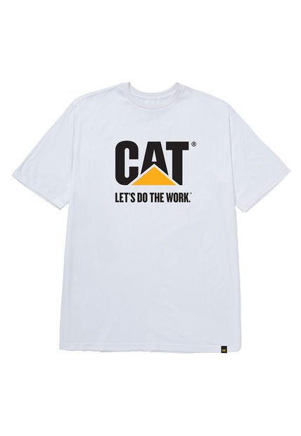 Camiseta Hombre CAT DO THE WORK GRAPHIC Blanco CAT