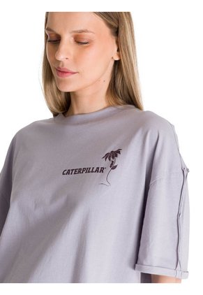Camiseta Mujer CAT OVERSIZE GRAPHIC TEE Gris CAT