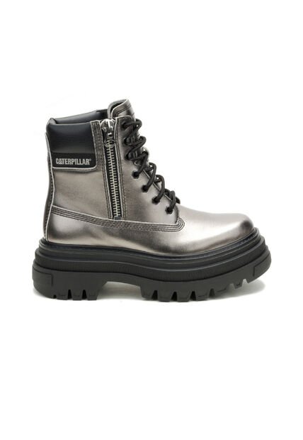 Bota Mujer CAT BOLDER ZIP Plateado CAT
