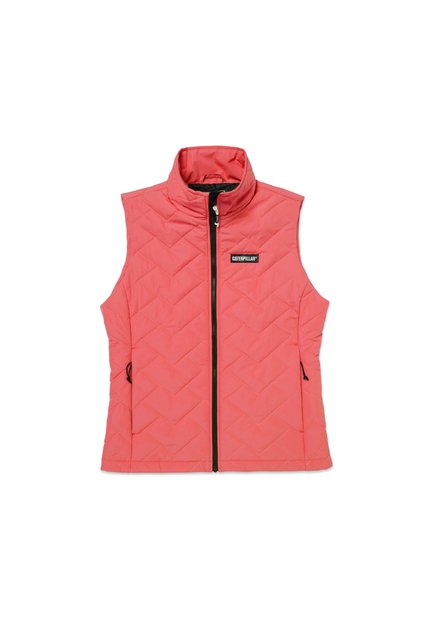 Chaleco Mujer Cat W Mediumweight Insul Rosa CAT