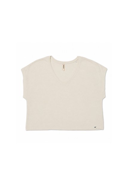 Chaleco Mujer Cat Slub Knit Deep V-Nec Gris CAT