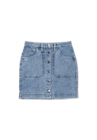 Falda Mujer Cat Denim Shank Front Sk Azul CAT CAT