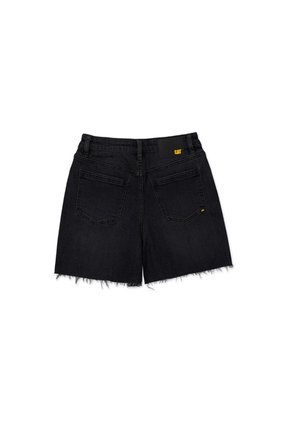Short Mujer Cat Denim High Rise Cowb Negro CAT