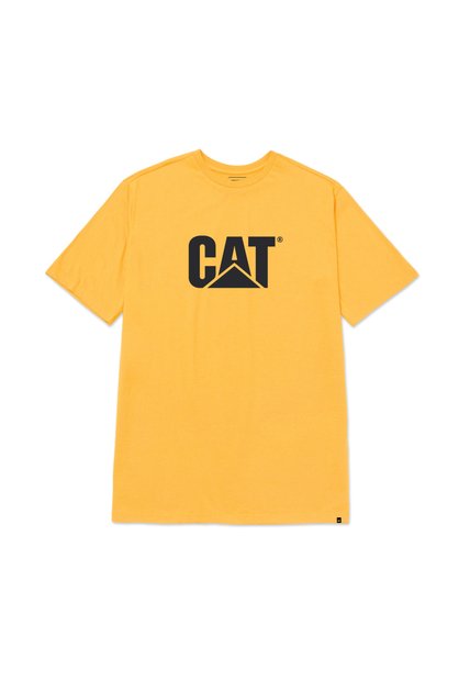 Camiseta Hombre CAT CAT LOGO TEE Amarillo CAT