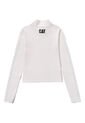 Camiseta CAT Mujer SPORTY MOCK NECK L/S Blanco CAT de CAT