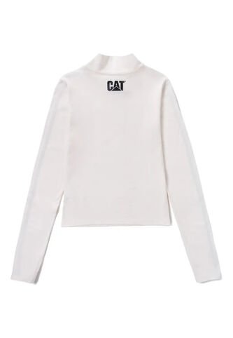 Camiseta CAT Mujer SPORTY MOCK NECK L/S Blanco CAT CAT