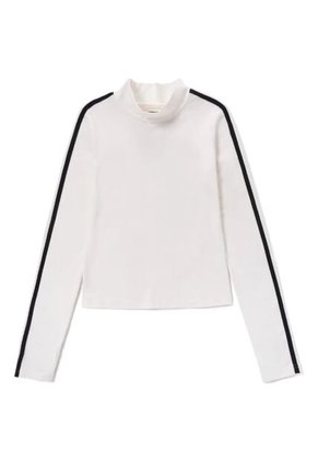 Camiseta CAT Mujer SPORTY MOCK NECK L/S Blanco CAT