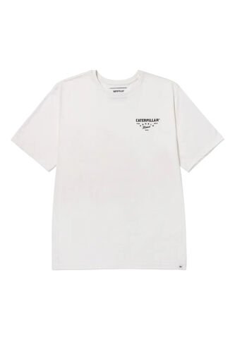Camiseta CAT Hombre HERITAGE PEORIA GRAP Blanco CAT CAT