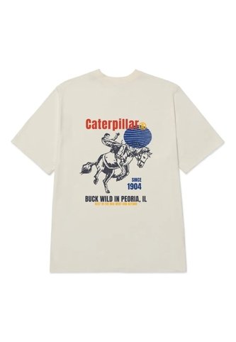 Camiseta CAT Hombre WESTERN URBAN GRAPHI Vainilla CAT CAT