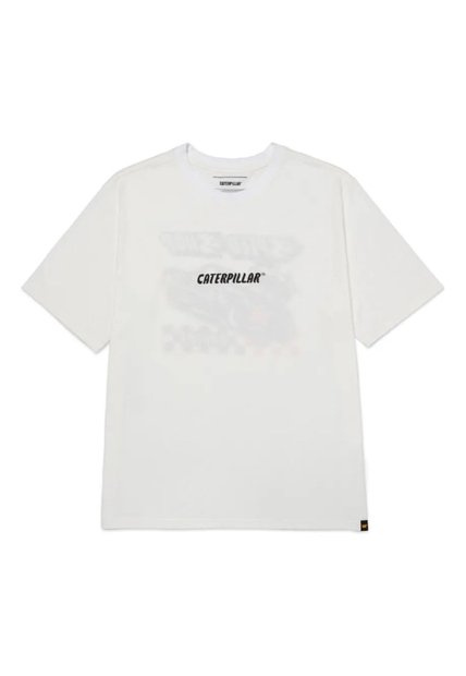 Camiseta CAT Hombre MOTO GRAPHIC TEE 4 Blanco CAT