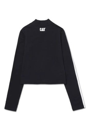 Camiseta CAT Mujer SPORTY MOCK NECK L/S Negro CAT