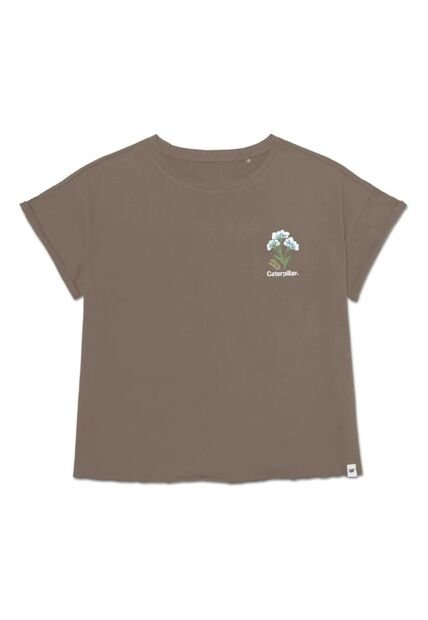 Camiseta CAT Mujer CROSS STITCH RELAXED Gris CAT