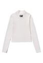 Camiseta CAT Mujer SPORTY MOCK NECK L/S Blanco CAT de CAT