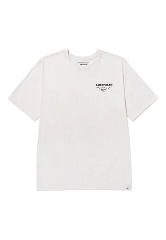 Camiseta CAT Hombre HERITAGE PEORIA GRAP Blanco CAT CAT