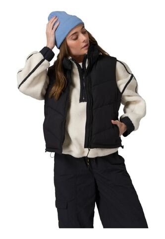 Chaleco CAT Mujer CROPPED PUFFER VEST Negro CAT CAT