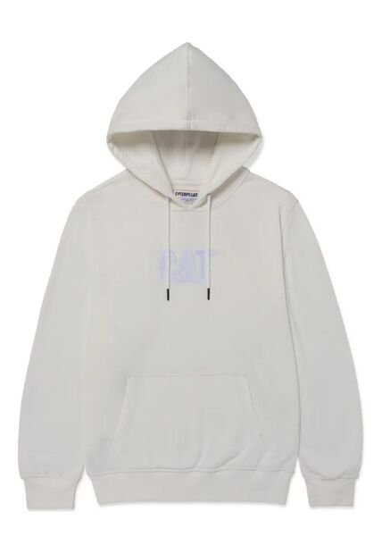 Buzo CAT Hombre FLEECE CAT LOGO PULL Blanco CAT